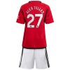 Conjunto (Camiseta+Pantalón Corto) Manchester United Alex Telles 27 Primera Equipación 23-24 - Niño